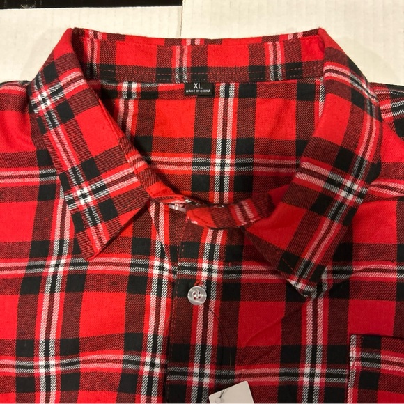 FOCO Mens Size XL Louisville Cardinals Flannel Plaid Long Sleeve Button Up Shirt - Picture 6 of 10